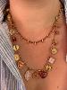 Collier India corail doré