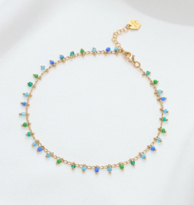 Bracelet de cheville Aquatic doré de Shlomit