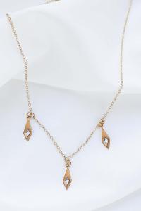 collier Rockfeller trio doré de Shlomit Ofir