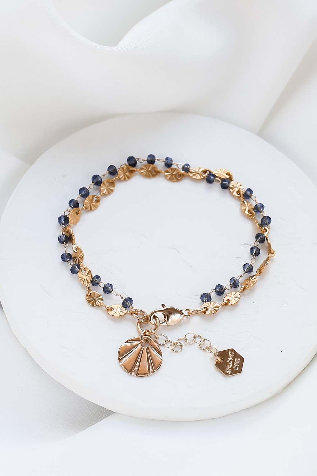 bracelet Alma bleu doré de Shlomit Ofir