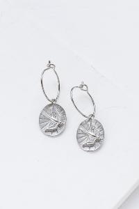 boucles Frédérique argenté de Shlomit Ofir