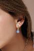 Boucles Lara vert clair doré de Shlomit Ofir