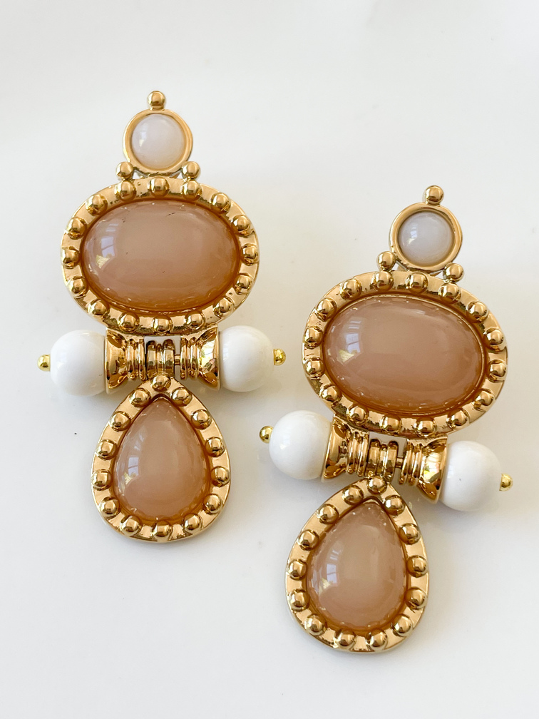 boucles Chacha beige doré