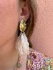 Boucles Milie blanc doré