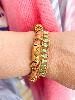 Bracelet Pierres Tania orange doré
