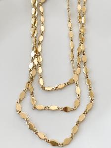 Collier 3 rangs doré