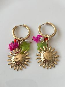 boucles Sunny rose doré
