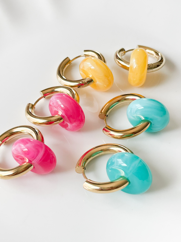 boucles Audrey rose doré