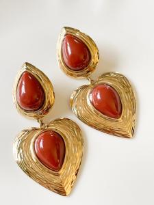 Boucles Simone marron doré