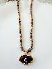 Collier pierres oeil de tigre doré