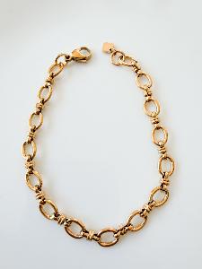 Bracelet mailles doré