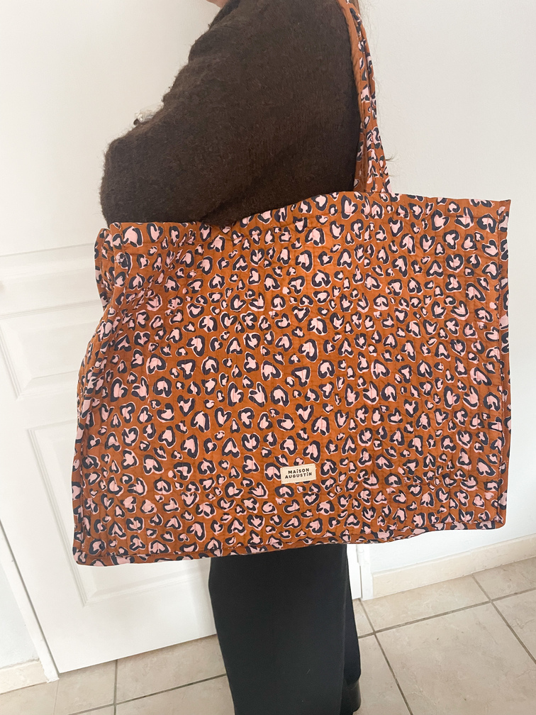 Sac Cabas Léo Camel de Maison Augustin