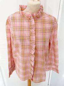 Chemise rose carreaux taille L