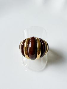 Bague Cricri marron doré de la capsule de Cricri