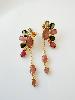 Boucles pierres Rio multi doré