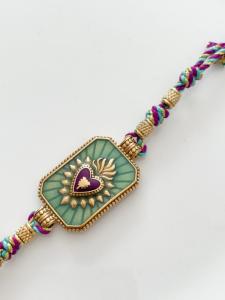 Bracelet Ex voto turquoise doré