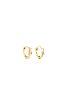 boucles Ryan hoop small poudre doré de Shlomit Ofir