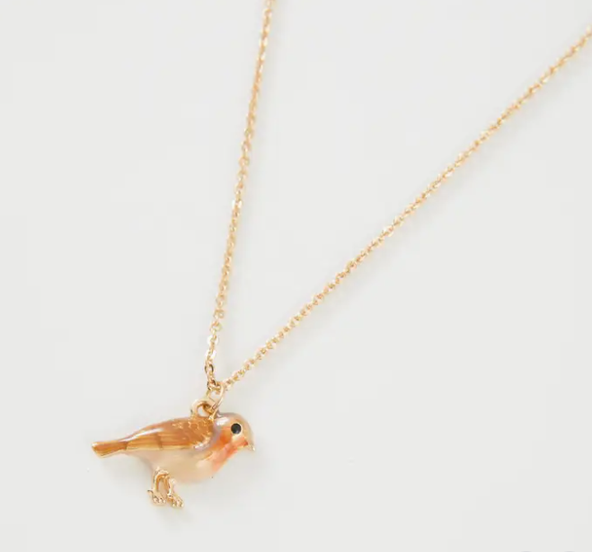 Collier Oiseau doré de Fable