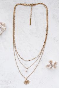 Collier Belize triple doré de Shlomit