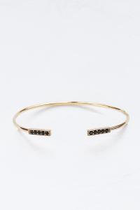 bracelet Gabrielle noir doré de Shlomit Ofir