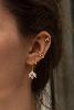 boucles Tulip créoles rose doré de Shlomit Ofir