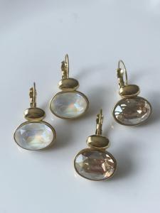 Boucles Garbo blanc doré