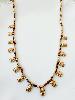 Collier pierres Betty marron doré
