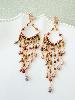 Boucles Sybille rose doré