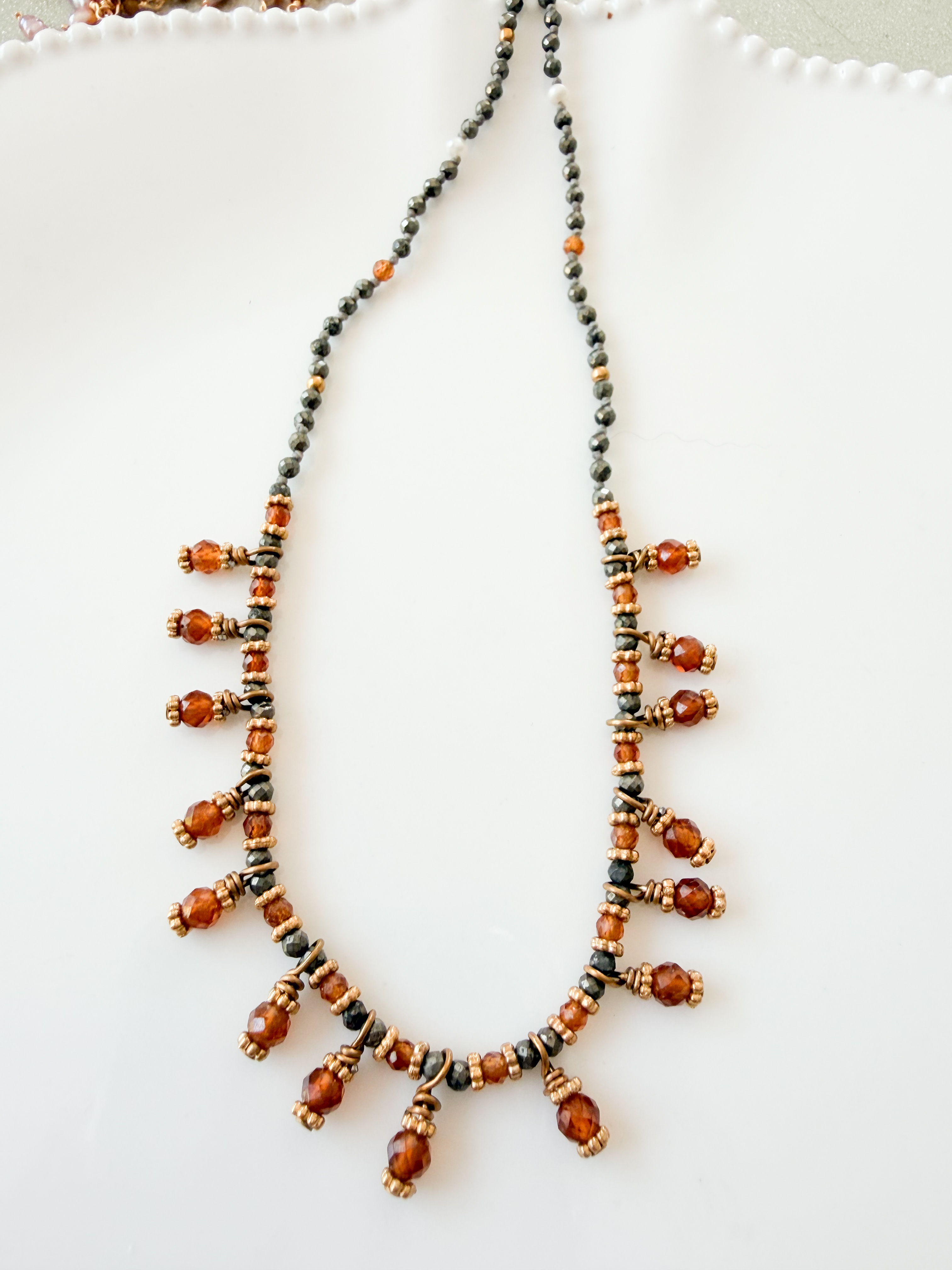 Collier pierres Biba doré