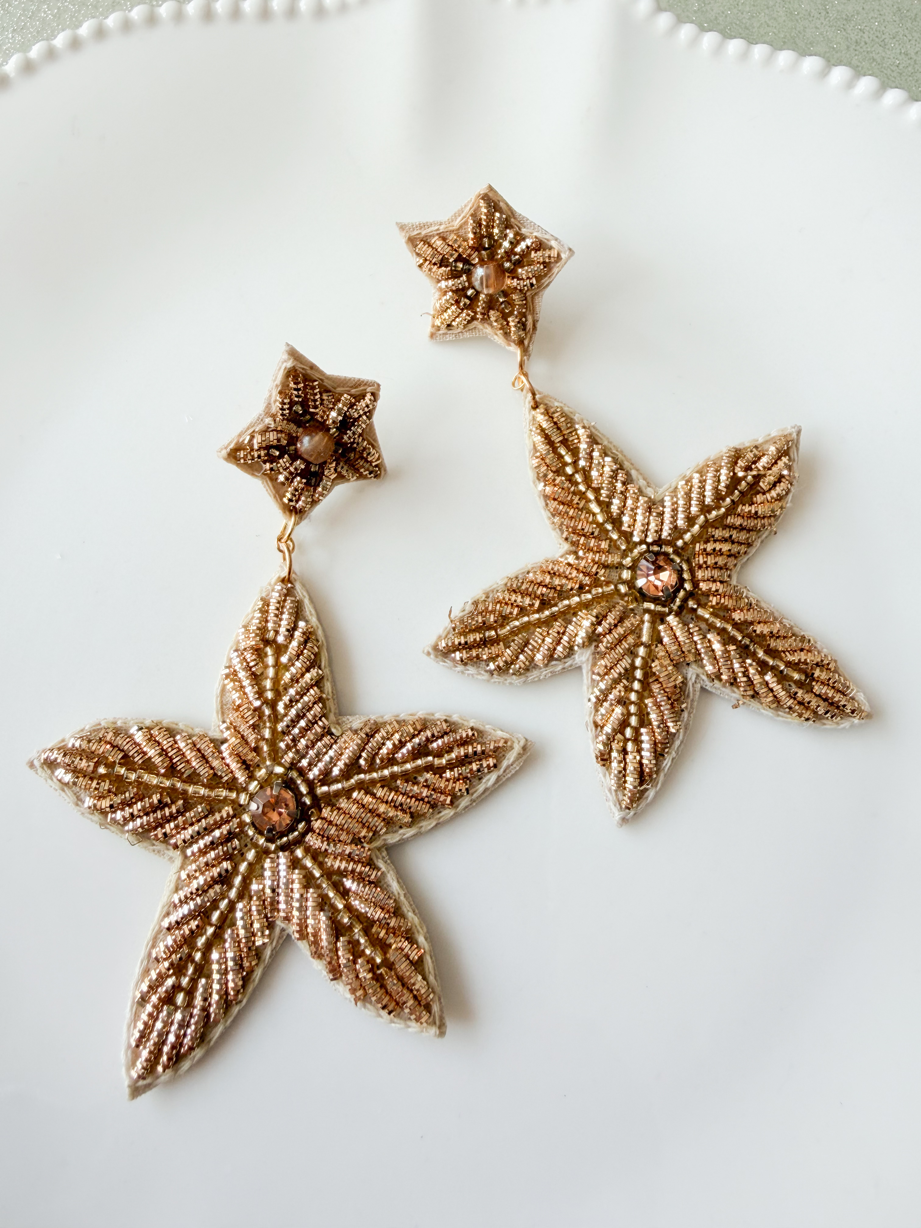 Boucles étoile doré de Mandalita