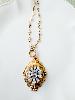 Collier Daphné strass doré