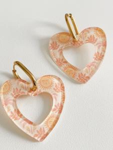 Boucles coeur Vivi soleil doré