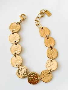 bracelet pastilles doré