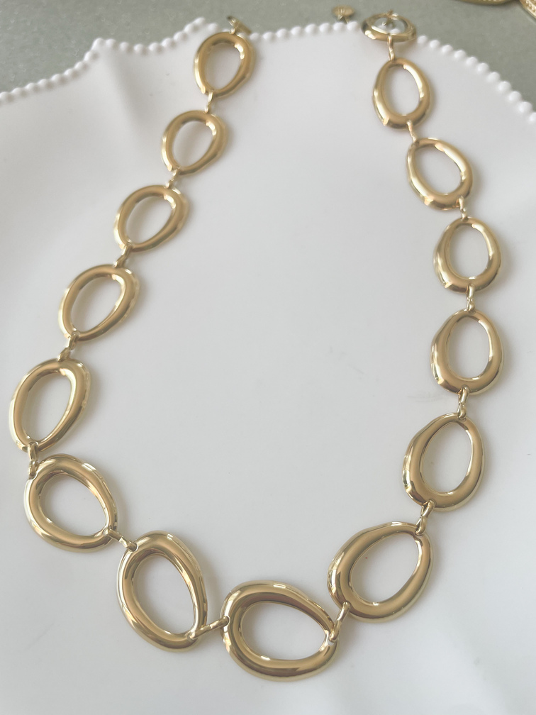 Collier Ovales doré