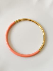 Bracelet jonc corail doré de la capsule de Cricri