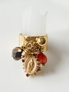 Bague pampilles doré