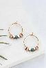 boucles Bali hoop small vert doré de Shlomit Ofir