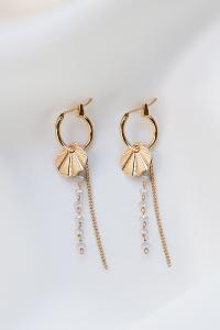boucles Alma blanc doré de Shlomit Ofir