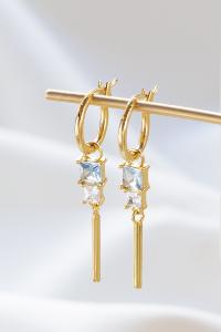 boucles Soho bleu doré de Shlomit Ofir