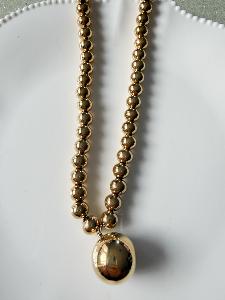 Collier large Alba doré