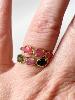 Bague Mina pierre multi doré
