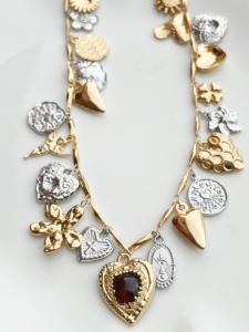 Collier Live argenté doré