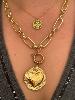 Collier Trèfle vert doré