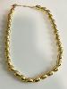 Collier perles doré