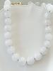 collier Rita blanc doré