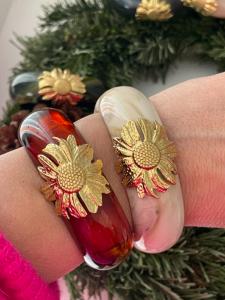 Bracelet Abby crème doré