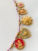 collier médaille madone rose doré