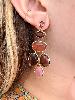 Boucles pierres Sophia doré