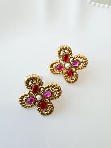 Boucles Rosanna puce doré