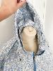 Veste pluie fleurs bleu 40/44